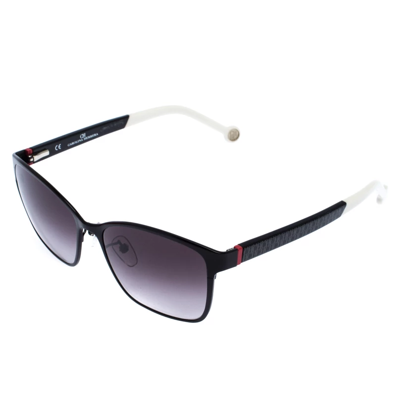 Carolina Herrera Black/White Gradient SHE067 Square Sunglasses Men