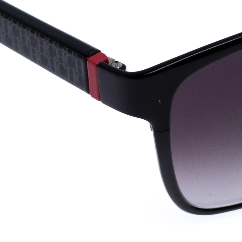 Carolina Herrera Black/White Gradient SHE067 Square Sunglasses Men