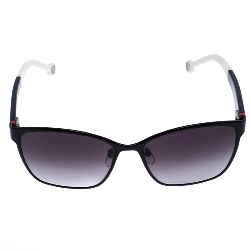 Carolina Herrera Black/White Gradient SHE067 Square Sunglasses Men