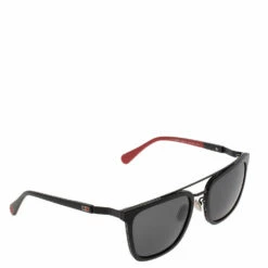 Carolina Herrera Black And Red SHE843 Aviator Sunglasses Men