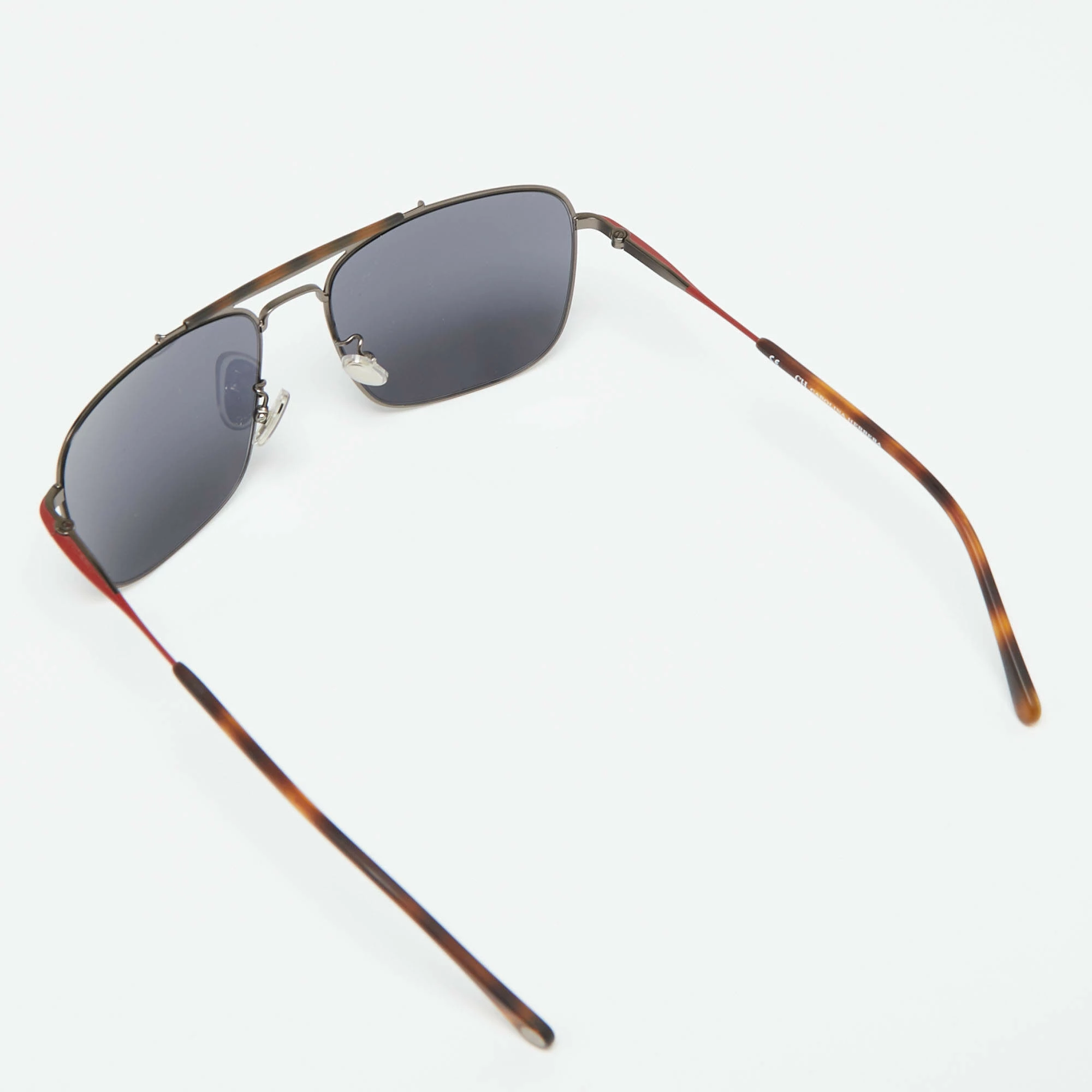 Carolina Herrera Brown Havana SHE159 Aviator Sunglasses Men