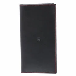 Carolina Herrera Black/Red Leather 18 CC Continental Wallet Men