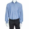 Carolina Herrera Blue Cotton Long Sleeve Shirt M Men