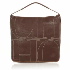 Carolina Herrera Brown Leather Hobo Uncategorized