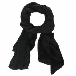 Carolina Herrera Black Monogram Scarf Uncategorized