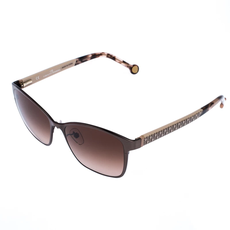 Carolina Herrera Brown/Beige Gradient SHE067 Square Sunglasses Women