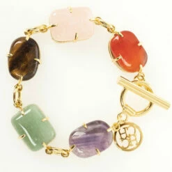 Carolina Herrera Colored Stones Bracelet Women - Gold