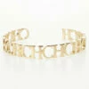 Carolina Herrera CH Open Golden Bracelet Women