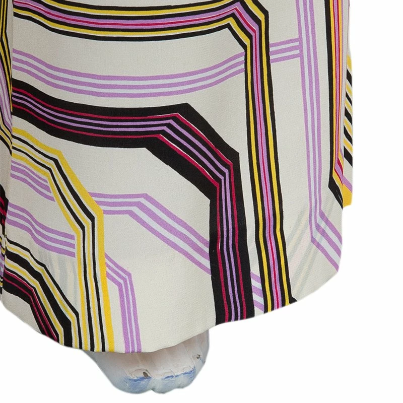 Carolina Herrera Multicolor Geometric Print Wide Leg Silk Pants M Women 6 Carolina Herrera Multicolor Geometric Print Wide Leg Silk Pants M Women - Image 6