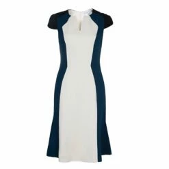 Carolina Herrera Colorblock Cap Sleeve Dress M Women - Multicolor
