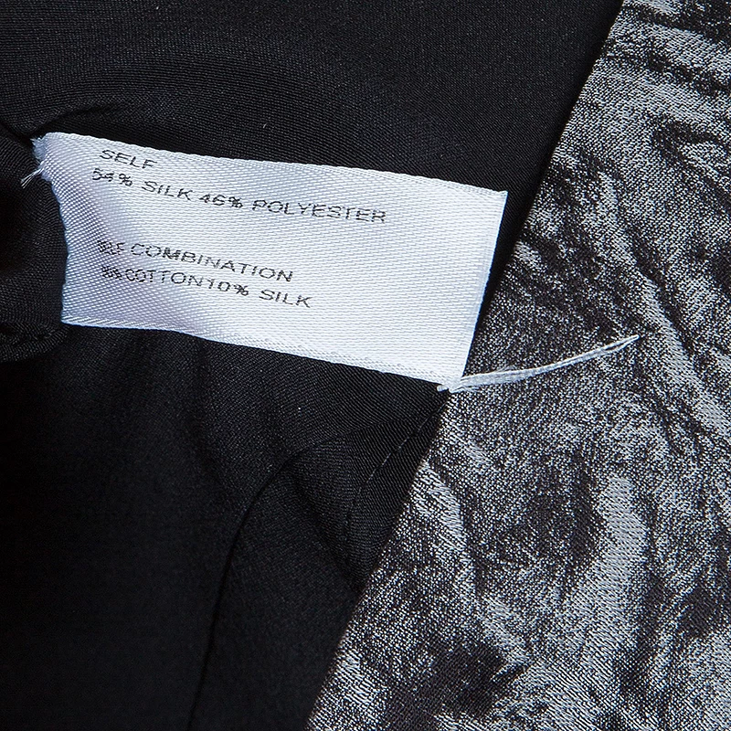 Carolina Herrera Black Contrast Hourglass Panel Detail Short Sleeve Dress M Women