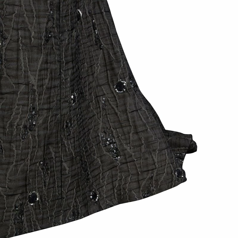 Carolina Herrera Brown Cloque Embellished Strapless Gown L Women