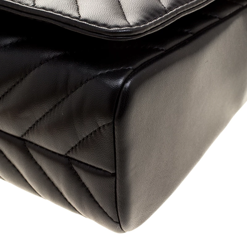 Carolina Herrera Black Quilted Leather Flap Bag Women