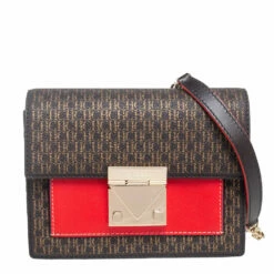 Carolina Herrera Multicolor Signature Coated Canvas Small Carry On Bandoulière Bag Women