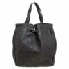 Carolina Herrera Dark Brown Monogram Leather Balmoral Tote Women