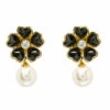 Carolina Herrera Flower Faux Pearl Earrings Women - Gold