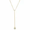 CH Carolina Herrera Gold Tone Faux Pearl Drop Pendant Necklace Women