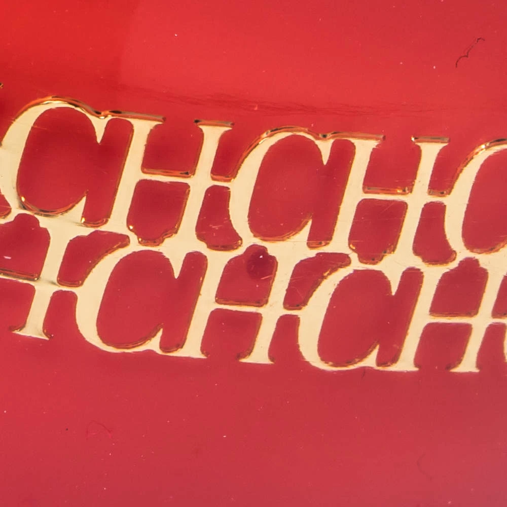 CH Carolina Herrera Red Resin Wide Bangle Bracelet Women