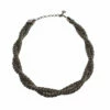 Carolina Herrera Double Strand Twisted Gunmetal Tone Rope Necklace Women - Black