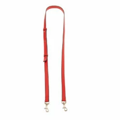 Carolina Herrera Red Leather Adjustable Shoulder Bag Strap Women