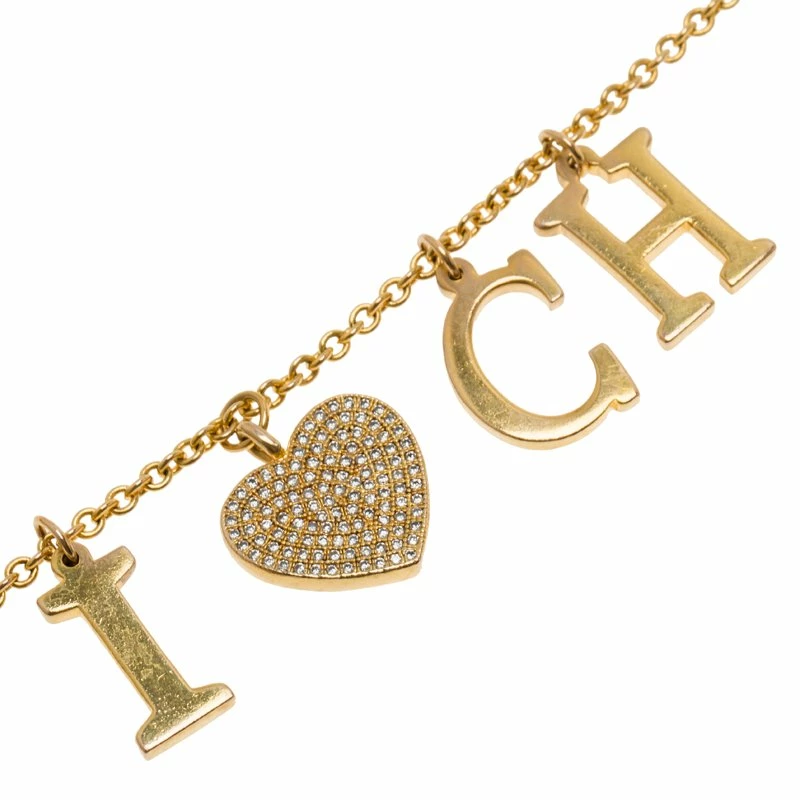 Carolina Herrera I Love CH Gold Tone Bracelet Women