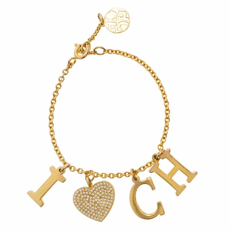 Carolina Herrera I Love CH Gold Tone Bracelet Women