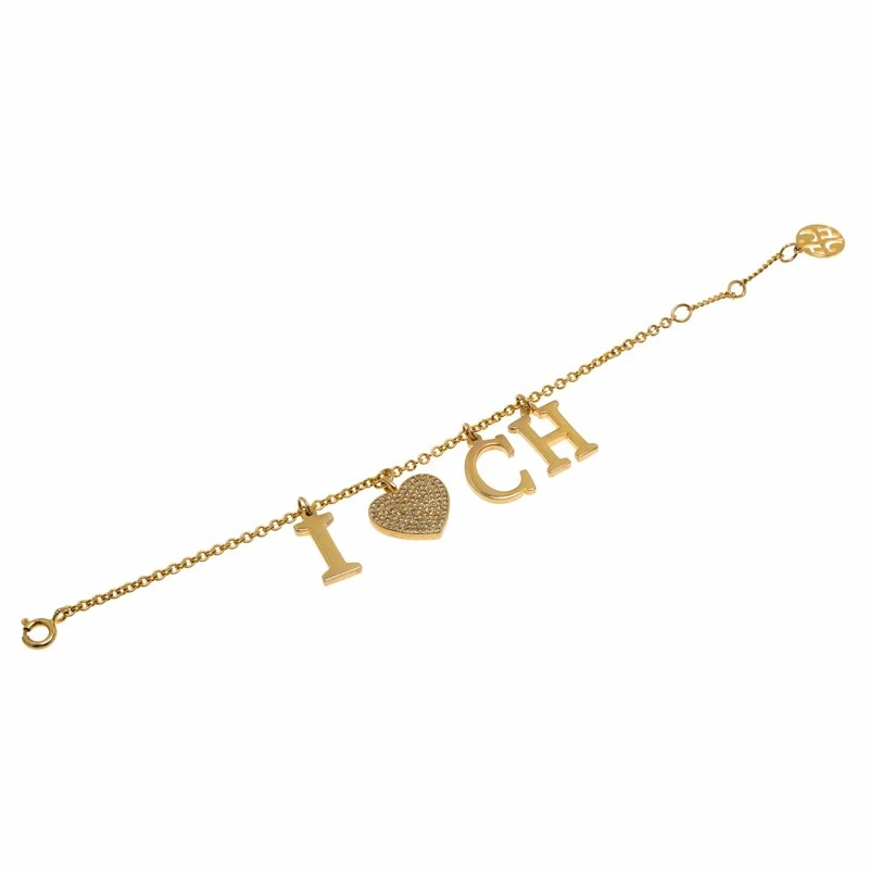 Carolina Herrera I Love CH Gold Tone Bracelet Women