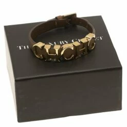 Carolina Herrera CH Logo Leather Bracelet Women - Brown 11 Carolina Herrera CH Logo Leather Bracelet Women - Brown -Carolina Herrera Shop luxury women carolina herrera used accessories p60287 0006
