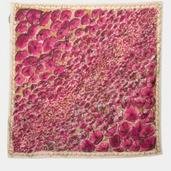 Carolina Herrera Pink Floral Print Silk Scarf Women