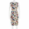 Carolina Herrera Archive Collection Tango Dancer Print Sleeveless Sheath Dress S Women - Multicolor