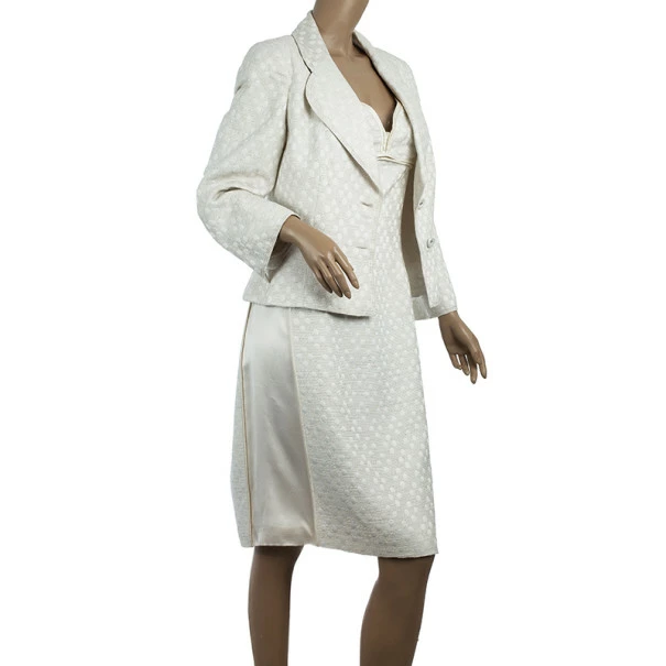 Carolina Herrera Dress Suit L Women - White