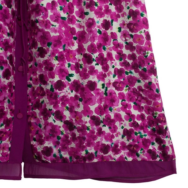 Carolina Herrera Floral Print Shirt Dress L Women - Pink 7 Carolina Herrera Floral Print Shirt Dress L Women - Pink - Image 7