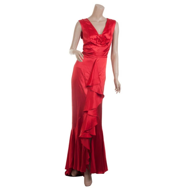 Carolina Herrera Red Silk Gown M Women 2 Carolina Herrera Red Silk Gown M Women - Image 2