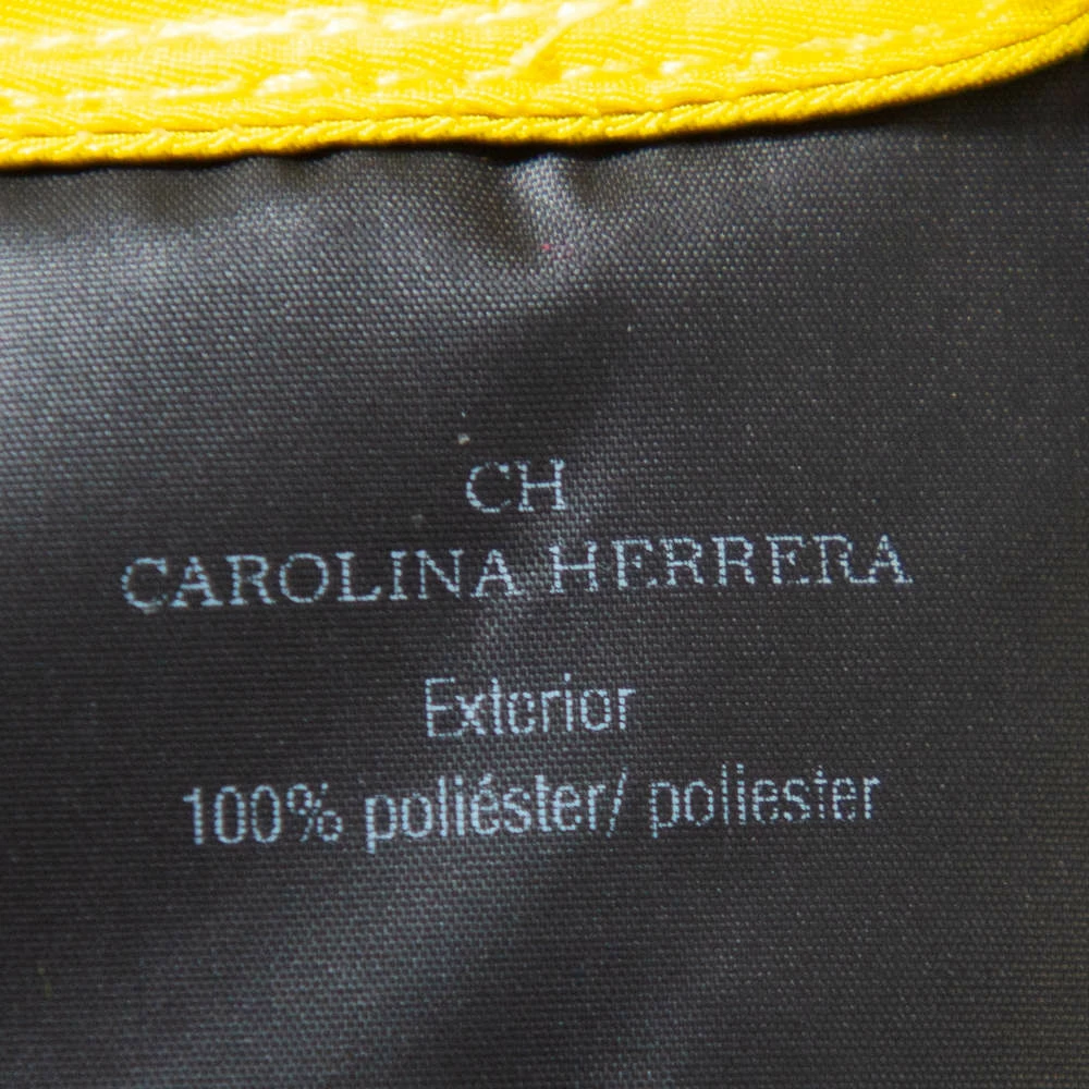 CH Carolina Herrera Yellow Pleated Maxi Wrap Dress S Women