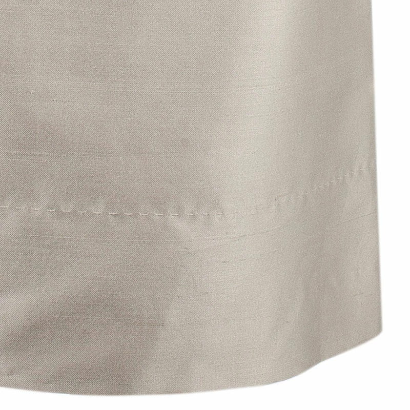 Carolina Herrera Beige Silk Skirt Suit L Women