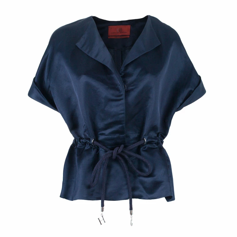Carolina Herrera Navy Skirt Suit L Women - Navy Blue