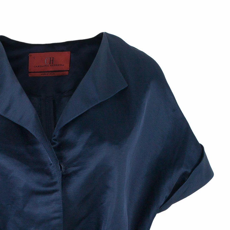 Carolina Herrera Navy Skirt Suit L Women - Navy Blue