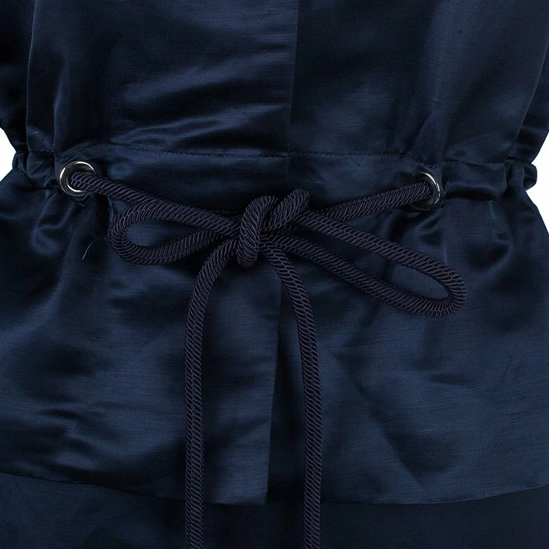 Carolina Herrera Navy Skirt Suit L Women - Navy Blue