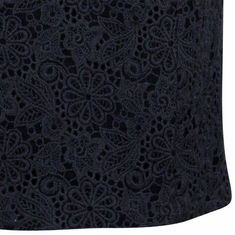 Carolina Herrera Grey Lace Sheath Dress L Women