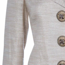 Carolina Herrera Beige Metallic Pant Suit M Women 21 Carolina Herrera Beige Metallic Pant Suit M Women -Carolina Herrera Shop luxury women carolina herrera used clothes p50777 007