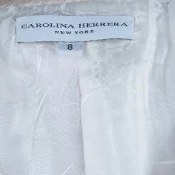 Carolina Herrera Beige Metallic Pant Suit M Women 28 Carolina Herrera Beige Metallic Pant Suit M Women -Carolina Herrera Shop luxury women carolina herrera used clothes p50777 014