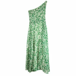 Carolina Herrera Green And White Floral Chiffon Dress M Women - Green,white