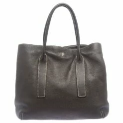 Carolina Herrera Brown Leather Tote Women