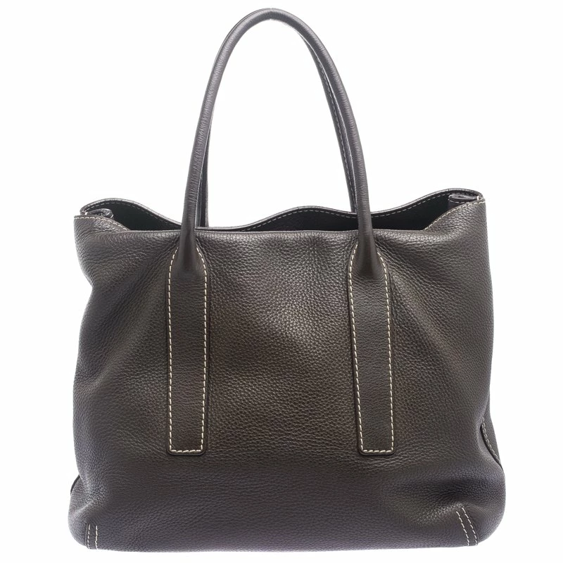 Carolina Herrera Brown Leather Tote Women