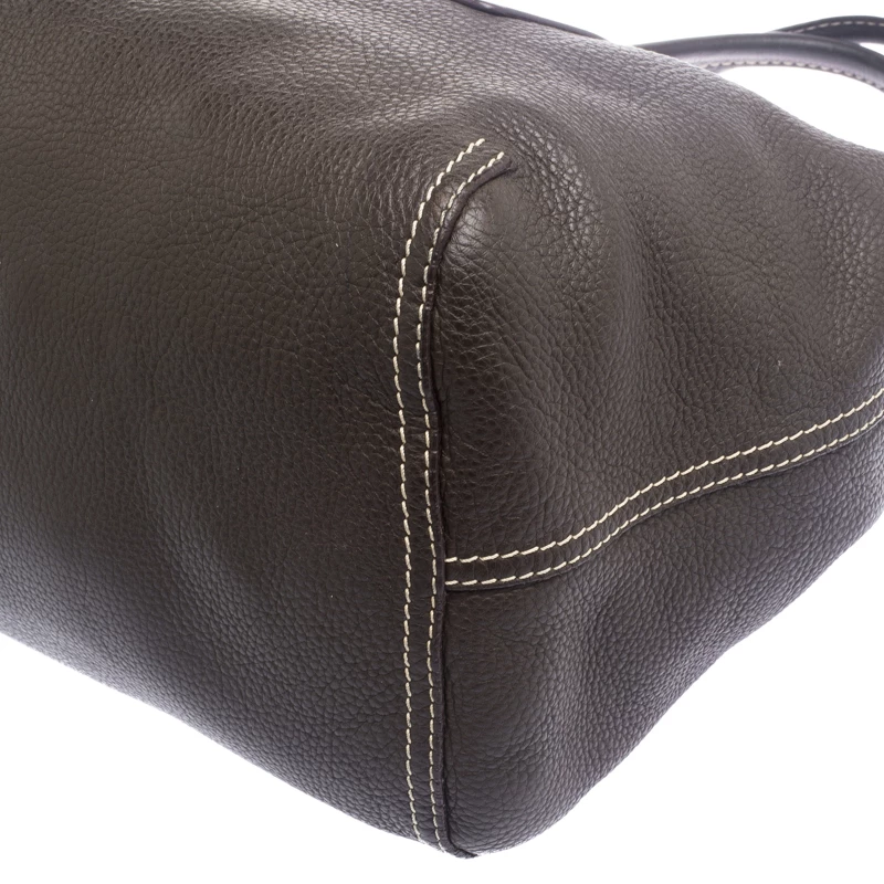 Carolina Herrera Brown Leather Tote Women