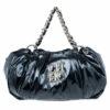 Carolina Herrera Black Patent Chain Handle Tote Women - Black,gold