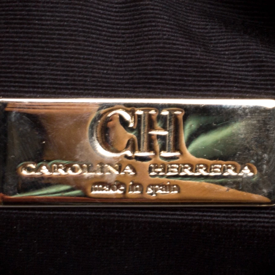 Carolina Herrera Powdered Blue Leather Mini Andy Boston Bag Women