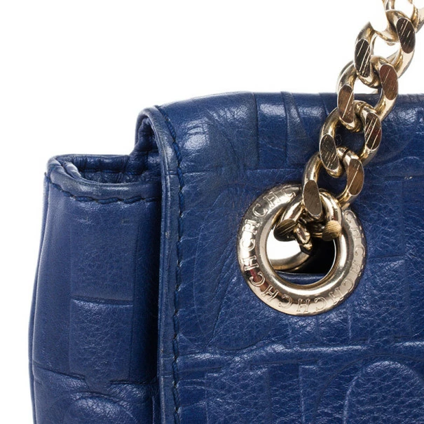 Carolina Herrera Blue Leather Small Audrey Women