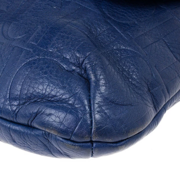 Carolina Herrera Blue Leather Small Audrey Women