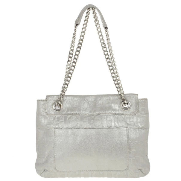 Carolina Herrera Silver Audrey Shoulder bag Women